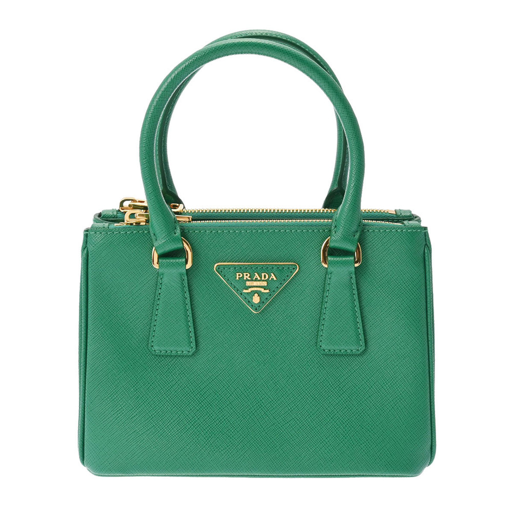 Prada Bag Saffiano Green Galleria - Picture 2 of 11